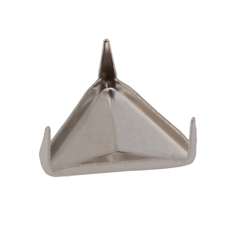 RDEXP Silver Triangle Pyramid Studs Spike Rivet Craft Punk Tacks Nailhead Pack of 200 - Image 5
